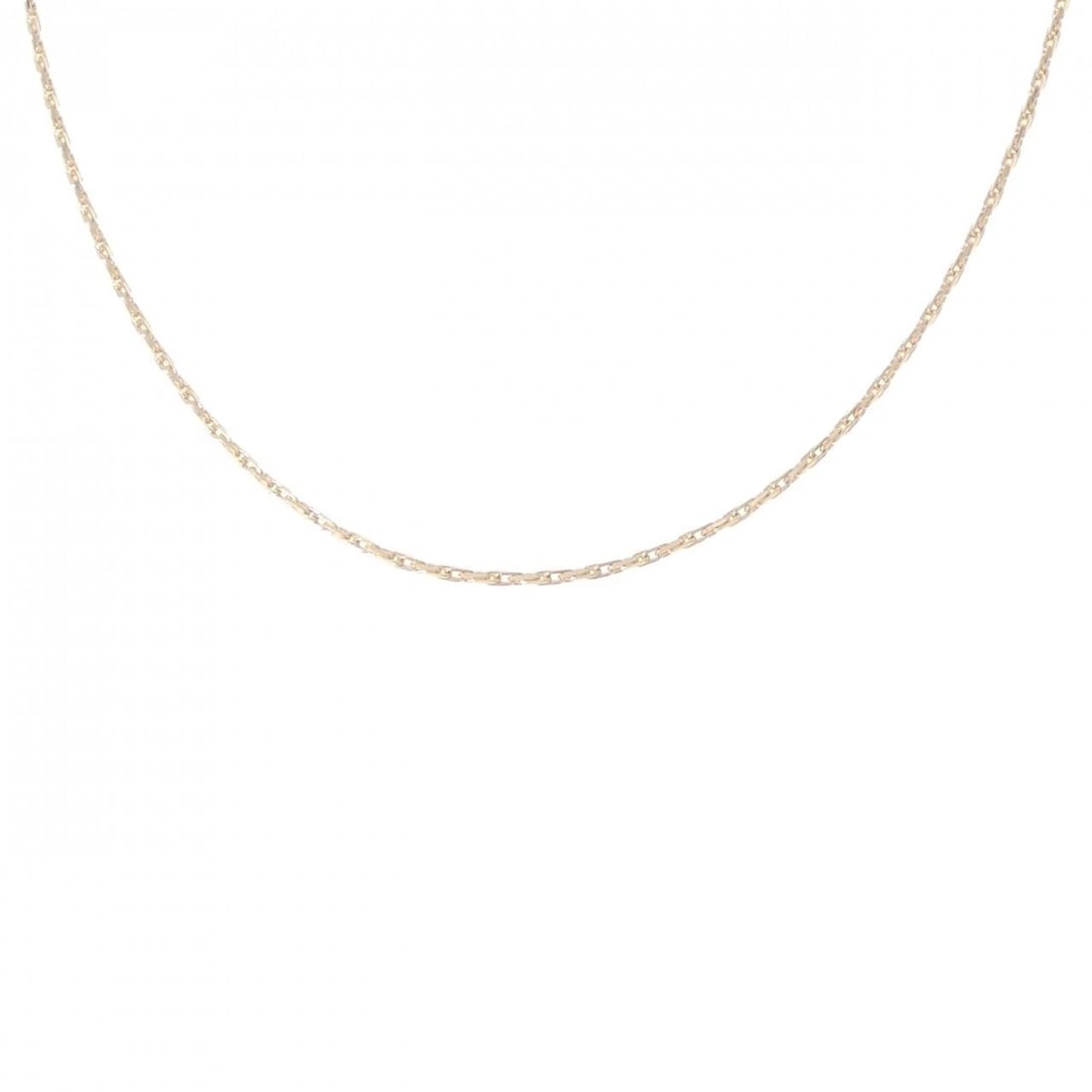 K18YG CHAIN NECKLACE: K18YG Chain Necklace Brand: Unbranded Type/Style: Necklace Material: K18YG, Color: YG Size: Actual Size Chain maximum width approx.: 1.3mm Size 40cm Accessories: None Accessories Notice: When