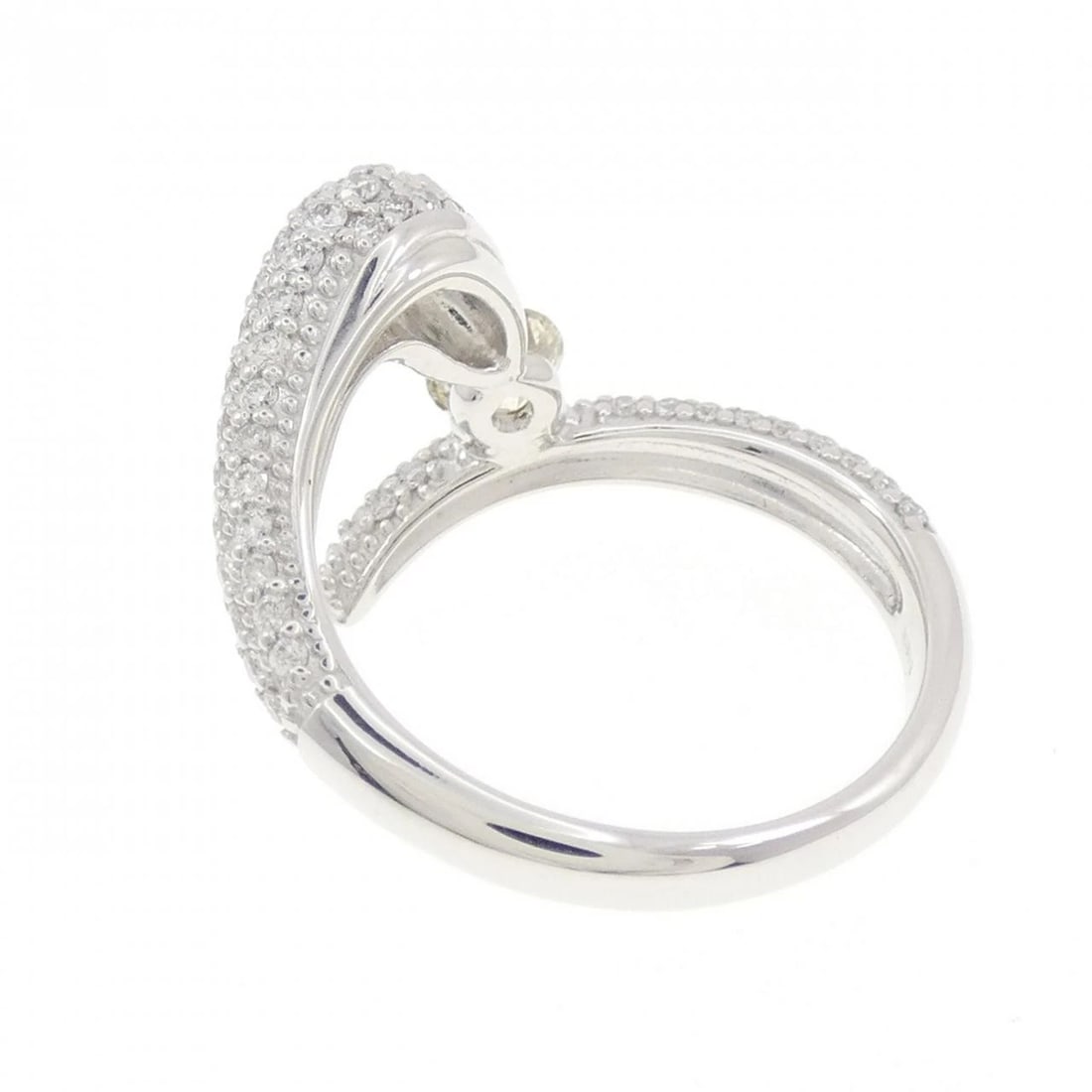 K18WG SNAKE DIAMOND RING - 3