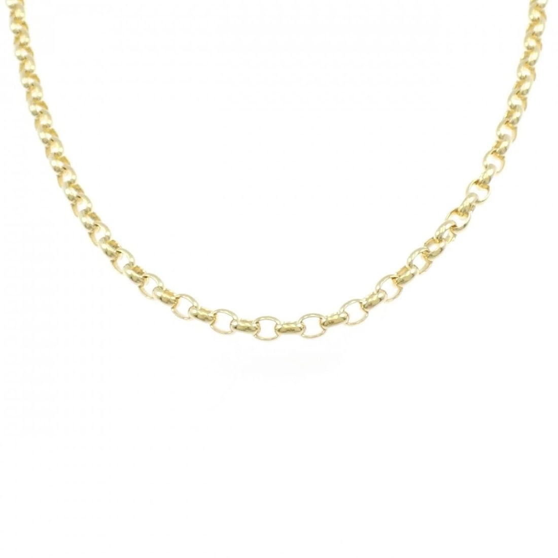 K18YG CHAIN NECKLACE: K18YG Chain Necklace Brand: Unbranded Type/Style: Necklace Material: K18YG, Color: YG Size: Size Length 45cm Accessories: None Accessories Notice: When purchasing pre-owned goods, please r