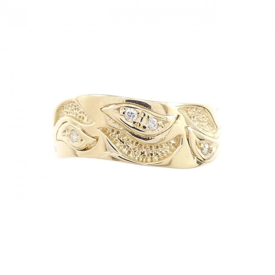 K18YG DIAMOND RING - 2