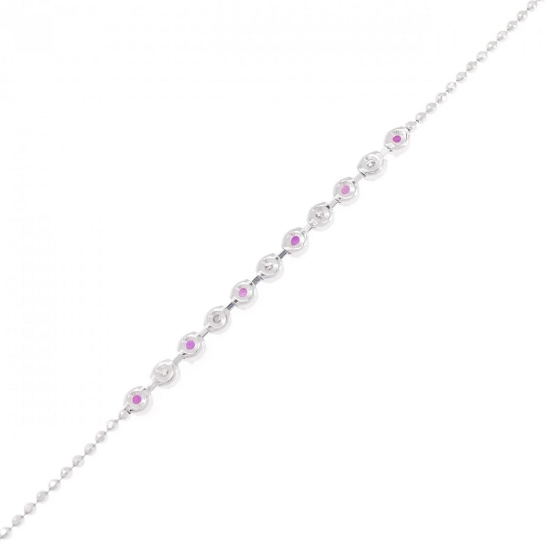 18K WHITE GOLD RUBY BRACELET - 2