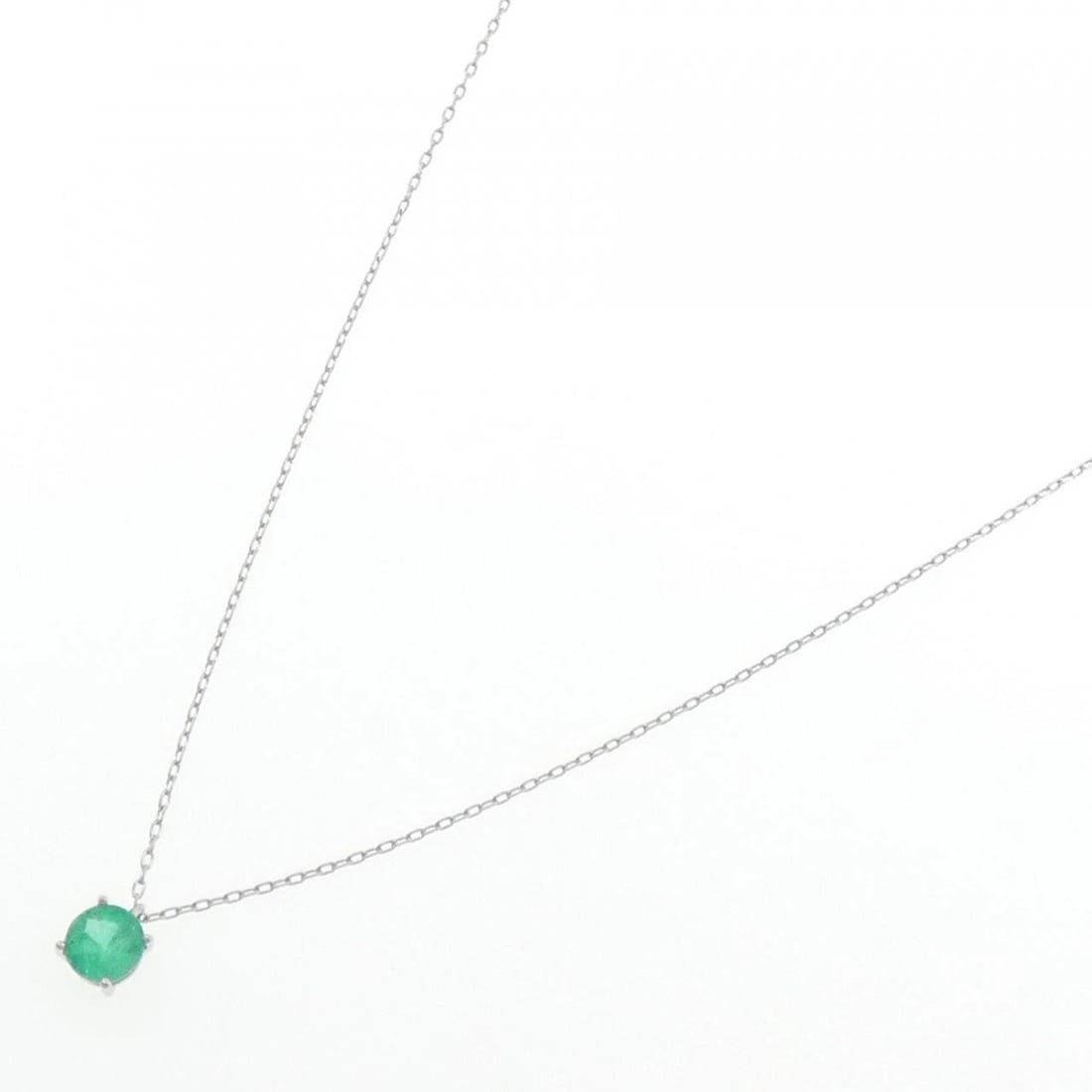 PT950 EMERALD NECKLACE - 2