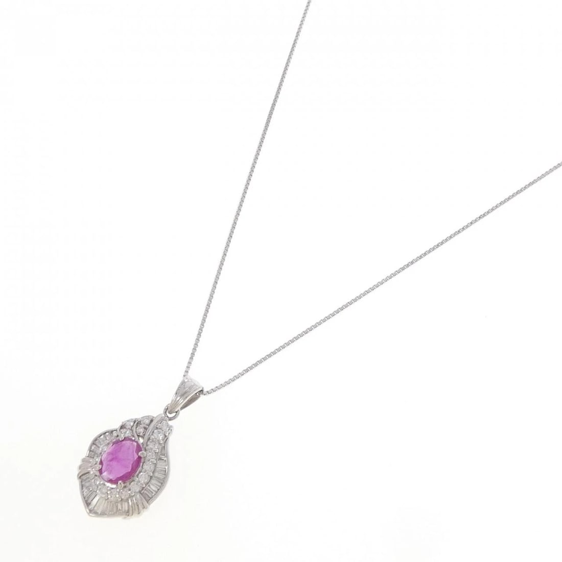 PT900/PT950 RUBY NECKLACE - 2