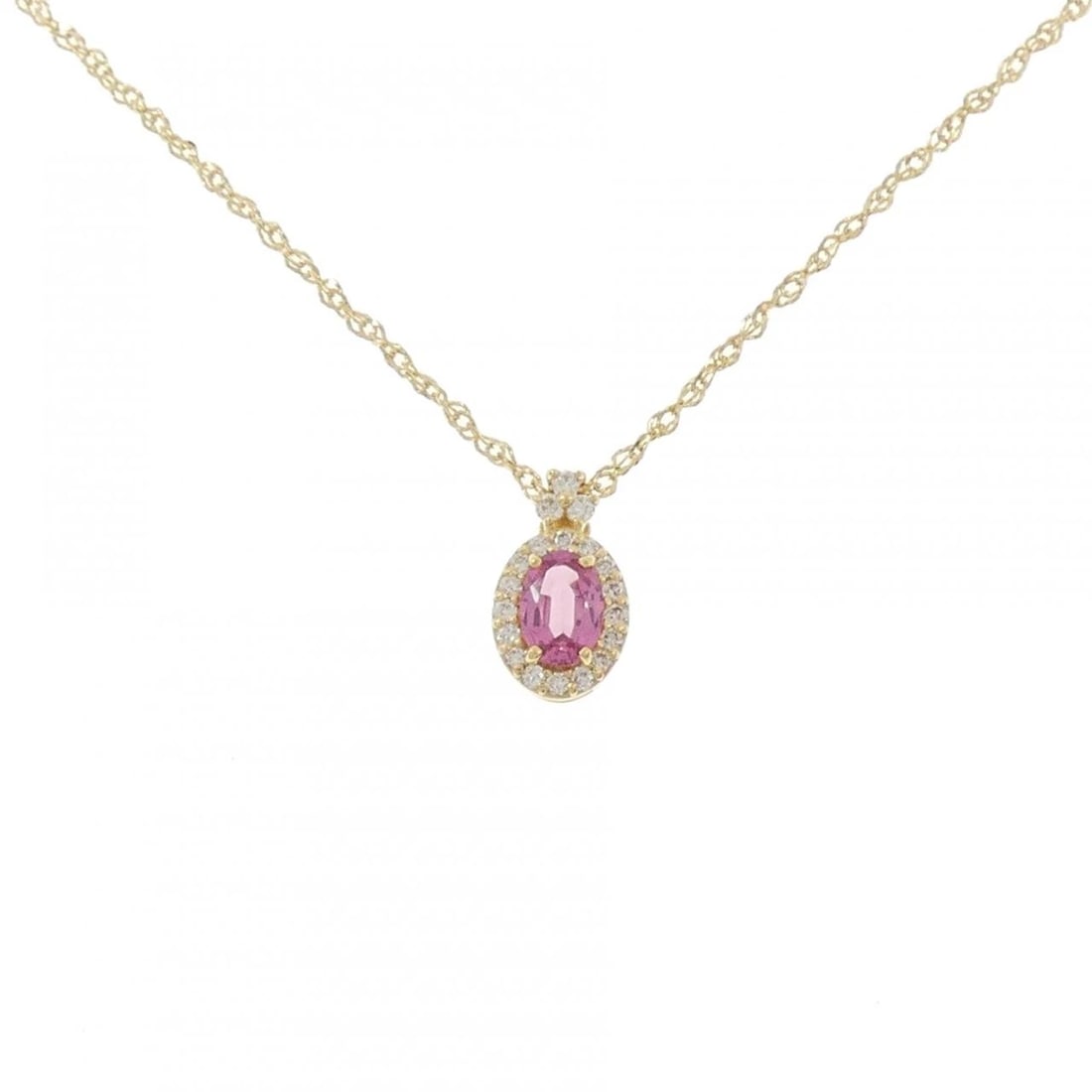 K18YG SPINEL NECKLACE: K18YG Spinel Necklace Brand: Unbranded Type/Style: Spinel Necklace Material: K18YG, Main Stone Spinel Color: YG Size: Size Length 43cm Accessories: None Accessories Notice: When purchasing pre-owned