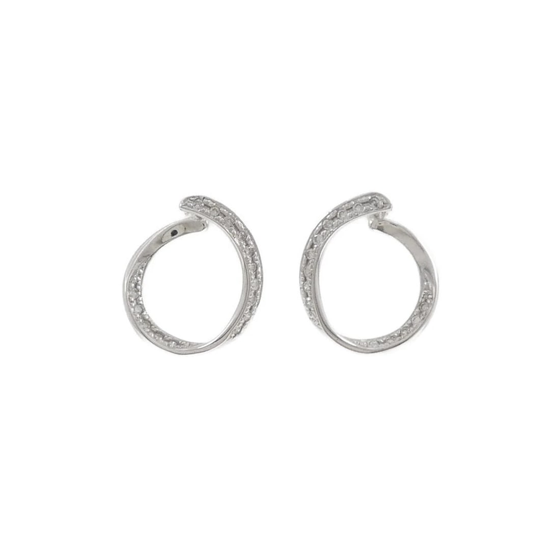 K18WG/K14WG DIAMOND PIERCE: K18WG/K14WG Diamond Pierce Brand: Unbranded Type/Style: Diamond Pierce/Earring Material: K18WG/K14WG, Color: WG Size: Actual Size Approx. height x width: 18.8mm x 17.3mm Accessories: None Accessories