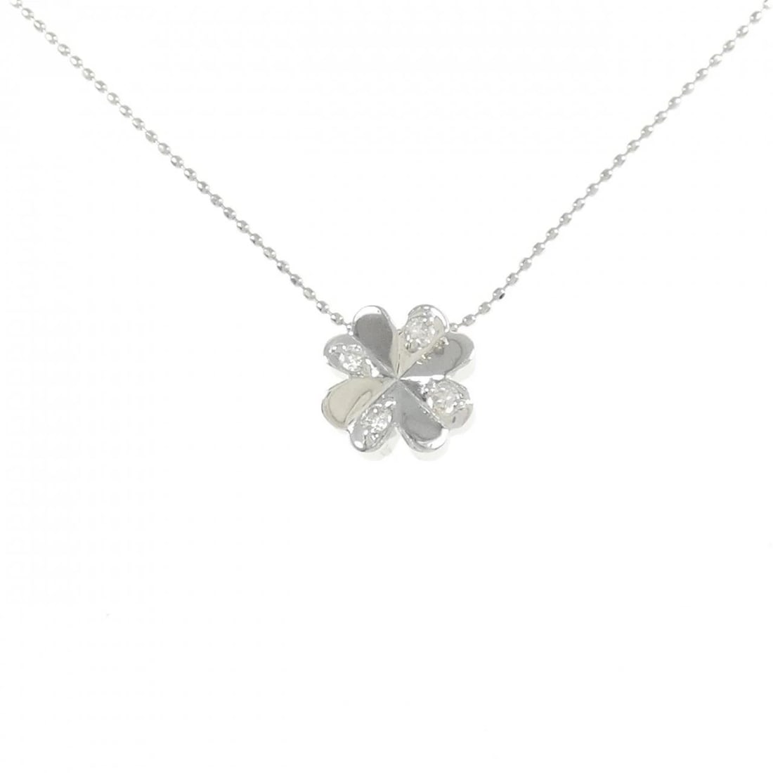 PT900/PT850 CLOVER DIAMOND NECKLACE: PT900/PT850 Clover Diamond Necklace Brand: Unbranded Type/Style: Diamond Necklace Material: PT900/PT850, Color: PT Size: Size Length 40cm Accessories: None Accessories Notice: When purchasing