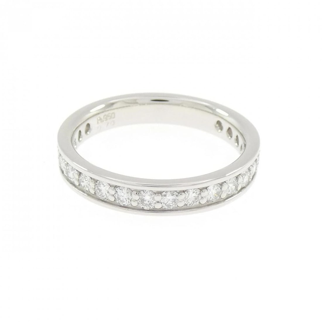 PT950 FULL ETERNITY DIAMOND RING: PT950 Full Eternity Diamond Ring Brand: Unbranded Type/Style: Diamond Ring Material: PT950, Color: PT Size: US5 Accessories: None Accessories Notice: When purchasing pre-owned goods, please refer to