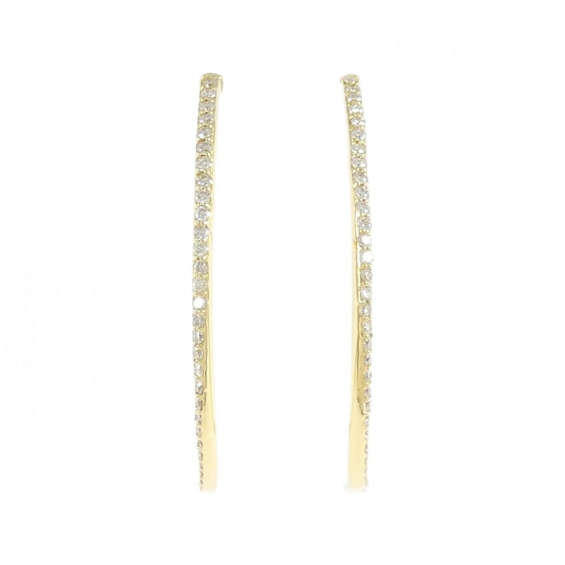 K18YG DIAMOND PIERCE: K18YG Diamond Pierce Brand: Unbranded Type/Style: Diamond Pierce/Earring Material: K18YG, Color: YG Size: Actual Size Approximate dimensions (height x width): 35.4cm x 1.6cm Accessories: None