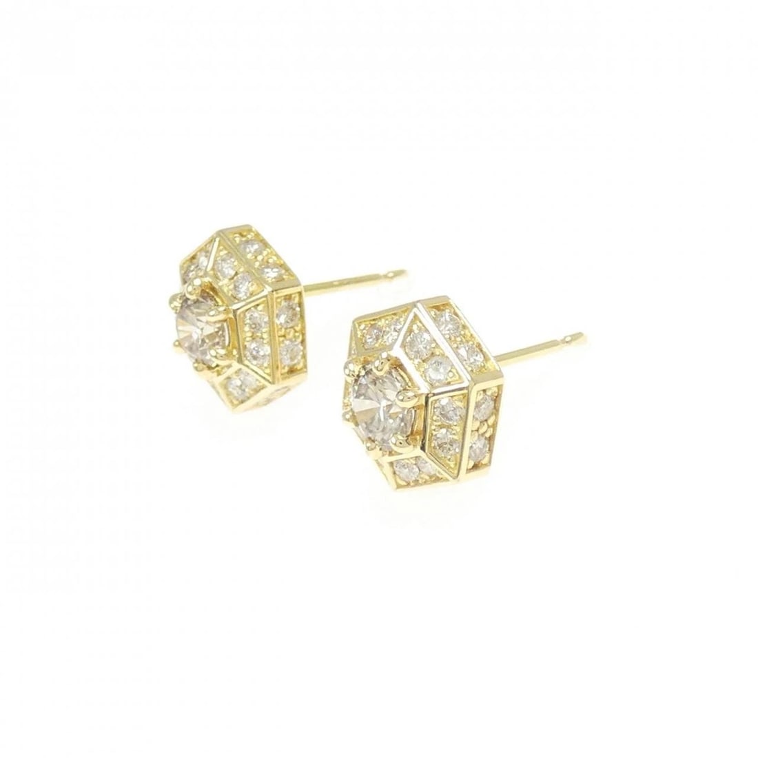 K18YG DIAMOND PIERCING - 2