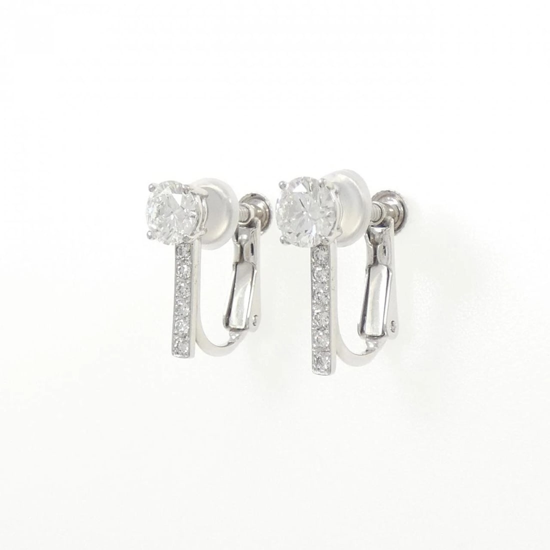 PT900 DIAMOND EARRINGS - 2