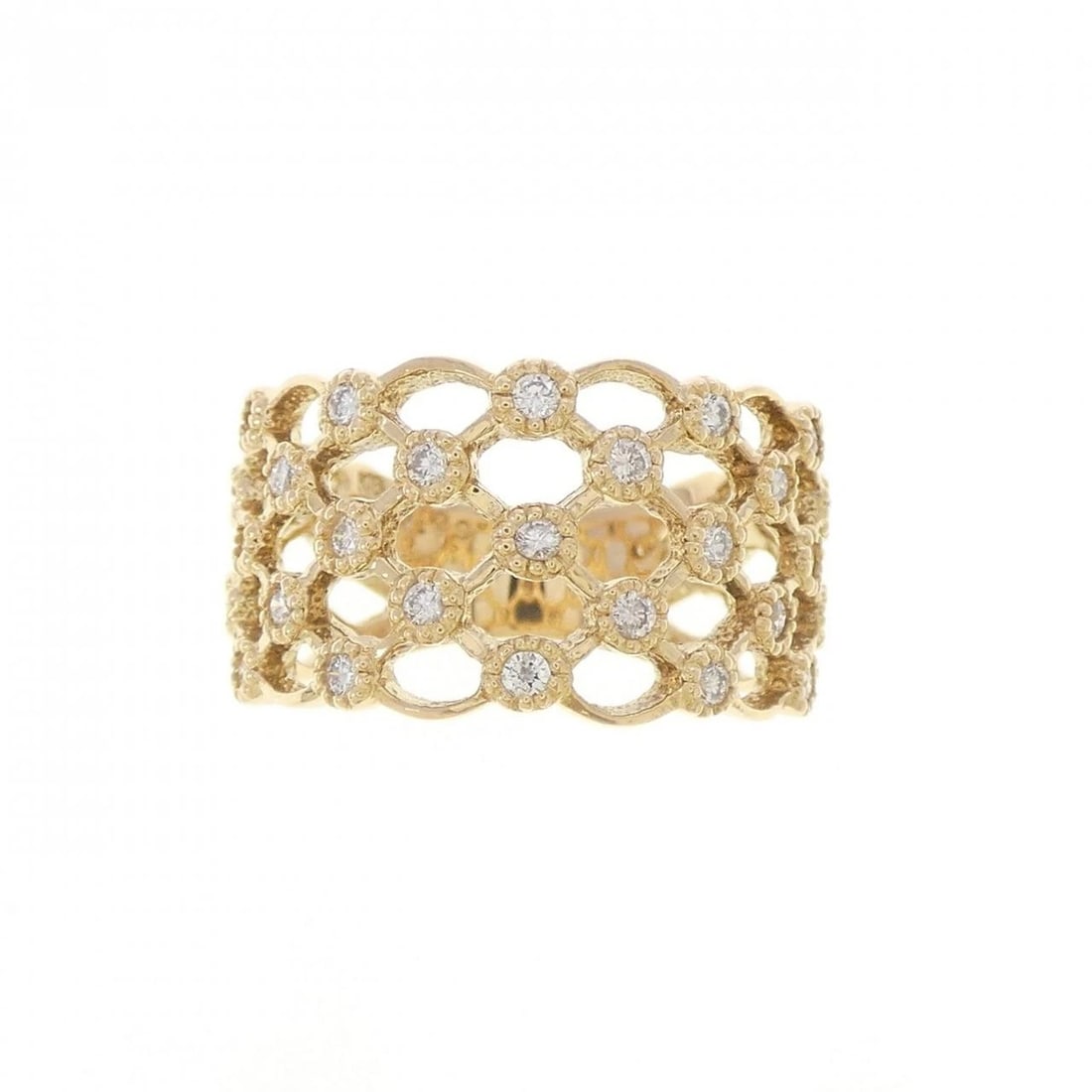 K18YG DIAMOND RING - 2