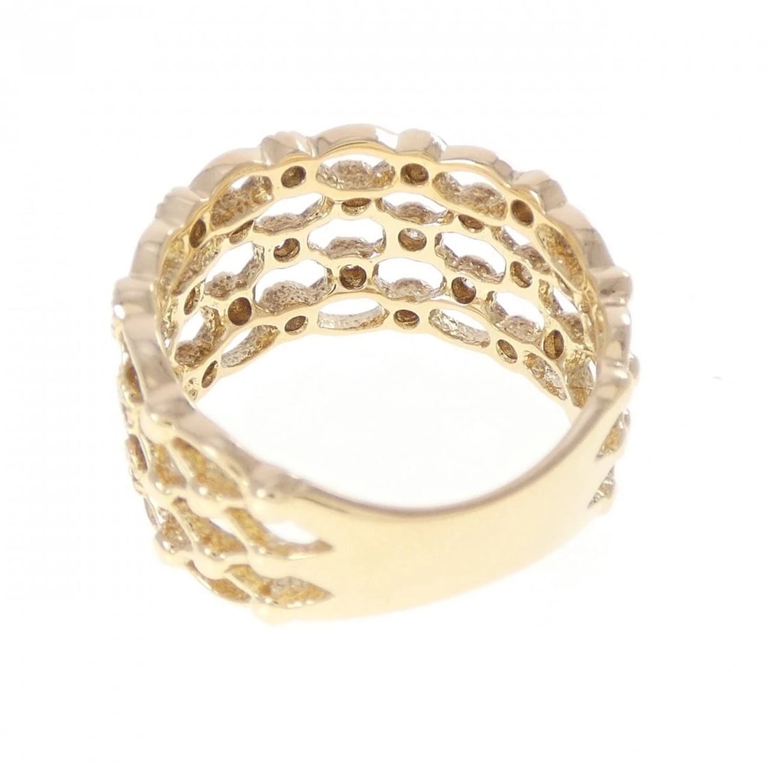 K18YG DIAMOND RING - 3