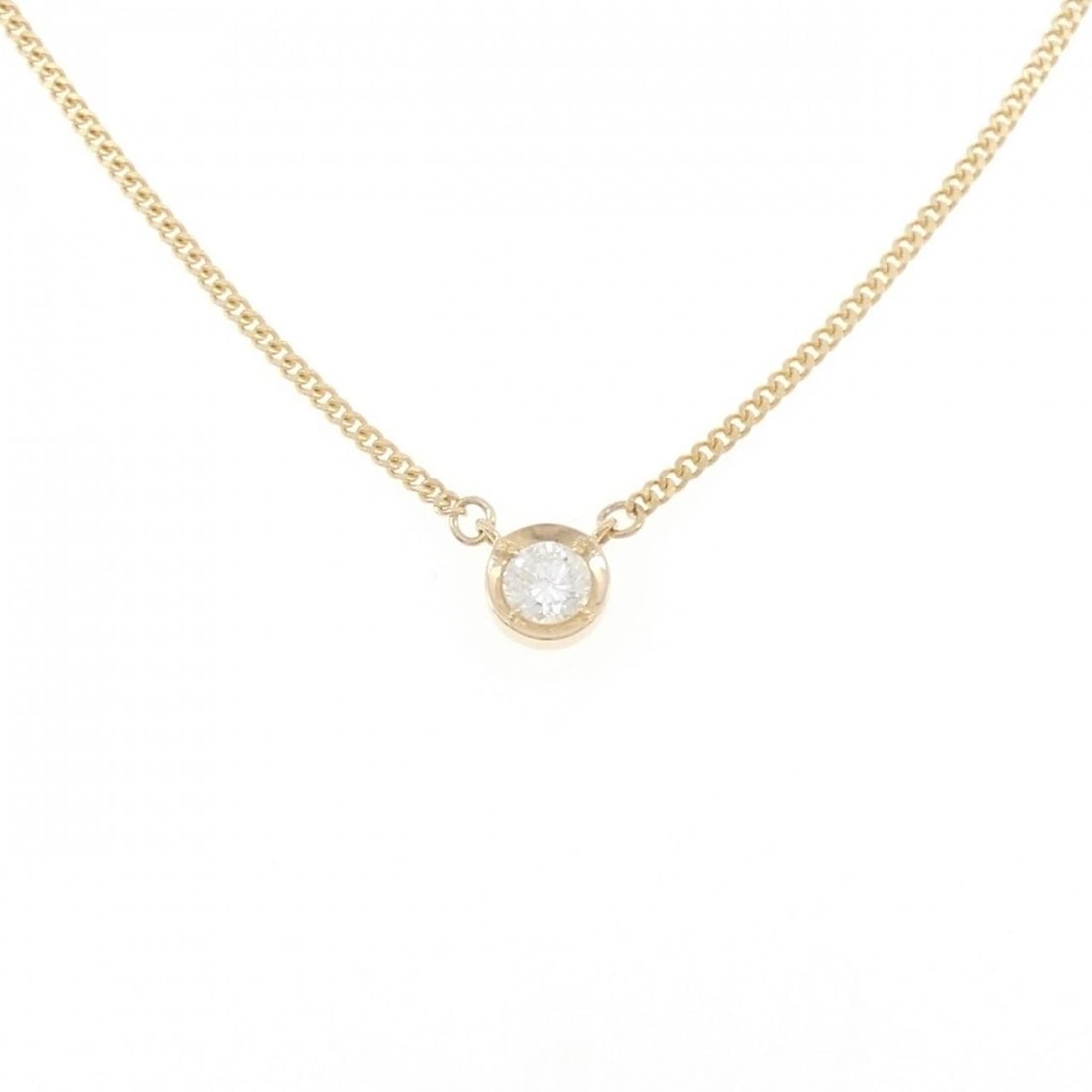 K18YG DIAMOND NECKLACE: K18YG Diamond Necklace Brand: Unbranded Type/Style: Diamond Necklace Material: K18YG, Color: YG Size: Size Length 41cm Accessories: None Accessories Notice: When purchasing pre-owned goods, please