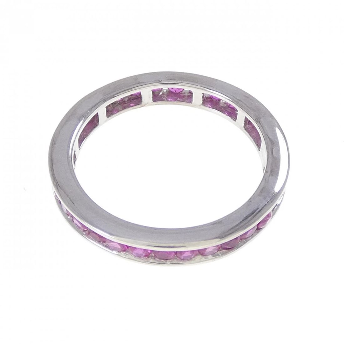 K18WG FULL ETERNITY RUBY RING - 2