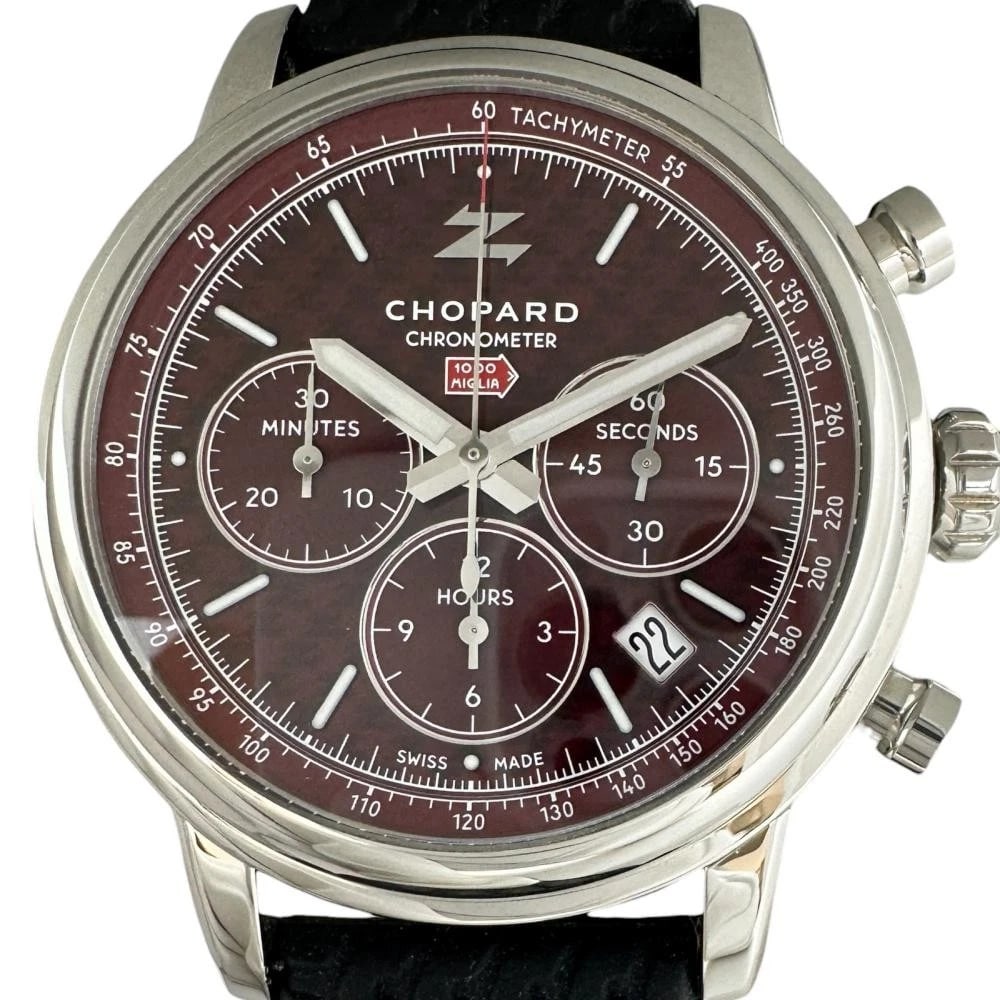 CHOPARD WATCH MILLE MIGLIA ZAGATO WATCH: Chopard Watch Mille Miglia Zagato Watch Brand: CHOPARD Type/Style: Wristwatch Material: Stainless Steel/Rubber Color: RED DIAL Size: Case size: 42mm Wrist size: Approx. 20cm Accessories: None
