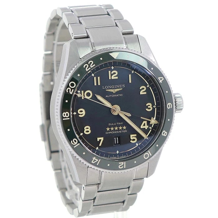 LONGINES WATCH SPIRIT ZULU TIME AUTOMATIC WATCH: Longines Watch Spirit Zulu Time Automatic Watch Brand: LONGINES Type/Style: Wristwatch Material: SS Color: BLACK Size: Case size: 42mm Wrist size: 18cm Accessories: None Accessories Notice: When