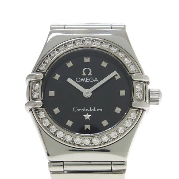 OMEGA WATCH MINI MY CHOICE DIAMOND BEZEL WATCH: Omega Watch Mini My Choice Diamond Bezel Watch Brand: OMEGA Type/Style: Wristwatch Material: SS Color: none Size: Case size: 22.5mm Wrist size: 15.5cm Accessories: None Accessories Notice:
