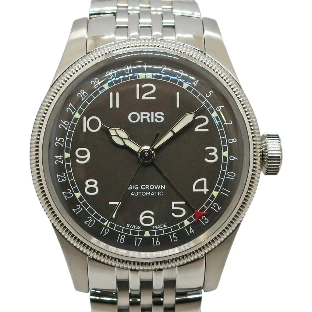 ORIS WATCH BIG CROWN POINTER DATE STAINLESTEEL AUTOMATIC WATCH (1 of 3)