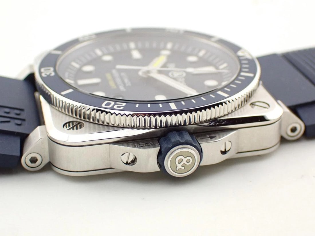 BELL&ROWATCH DIVER BLUE AUTOMATIC DATE CERAMIC WATCH - 2