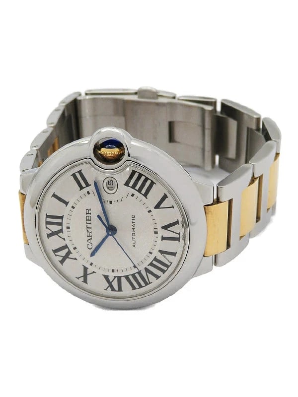 CARTIER WATCH BALLON BLEU LM AUTOMATIC DATE SS/YELLOW GOLD WATCH: Cartier Watch Ballon Bleu Lm Automatic Date Ss/Yellow Gold Watch Brand: CARTIER Type/Style: Wristwatch Material: SS Color: Stainless steel/Yellow gold Size: Case size: 42mm Wrist size: 18.5cm Acce