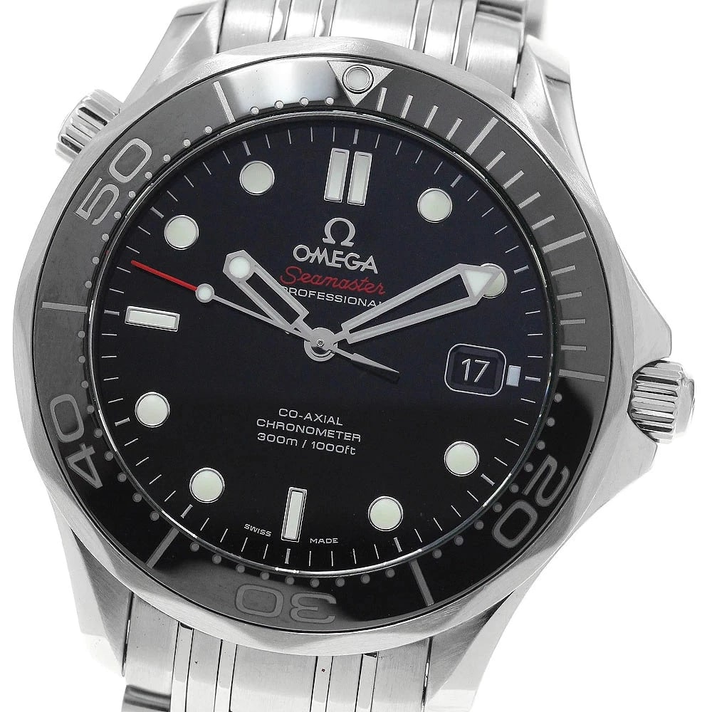 OMEGA WATCH SEAMASTER 300 DATE CO-AXIAL AUTOMATIC WATCH: Omega Watch Seamaster 300 Date Co-Axial Automatic Watch Brand: OMEGA Type/Style: Wristwatch Material: SS Color: none Size: Case size: 41mm Wrist size: Approx. 17.5cm Accessories: None Acce
