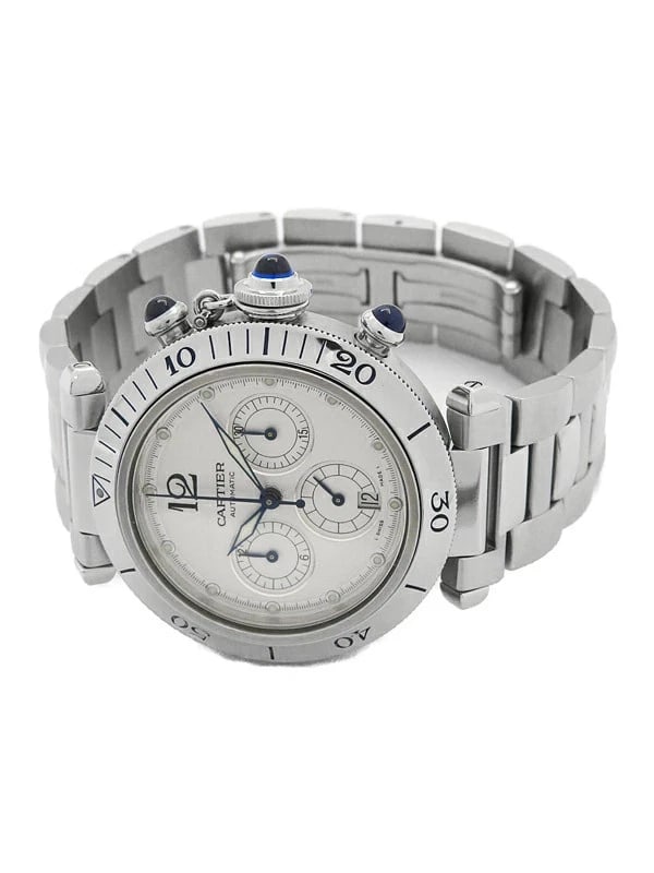 CARTIER WATCH PASHA DE CARTIER PRONGER WATCH: Cartier Watch Pasha De Cartier Pronger Watch Brand: CARTIER Type/Style: Wristwatch Material: SS Color: none Size: Case size: 38mm Wrist size: 17.5cm Accessories: None Accessories Notice: When