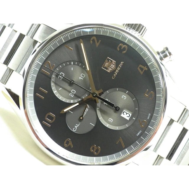 TAG HEUER WATCH CARRERA CHRONOGRAPH CALIBER WATCH: Tag Heuer Watch Carrera Chronograph Caliber Watch Brand: TAG HEUER Type/Style: Wristwatch Material: SS Color: none Size: Case size: 43mm Accessories: None Accessories Notice: When purchasi