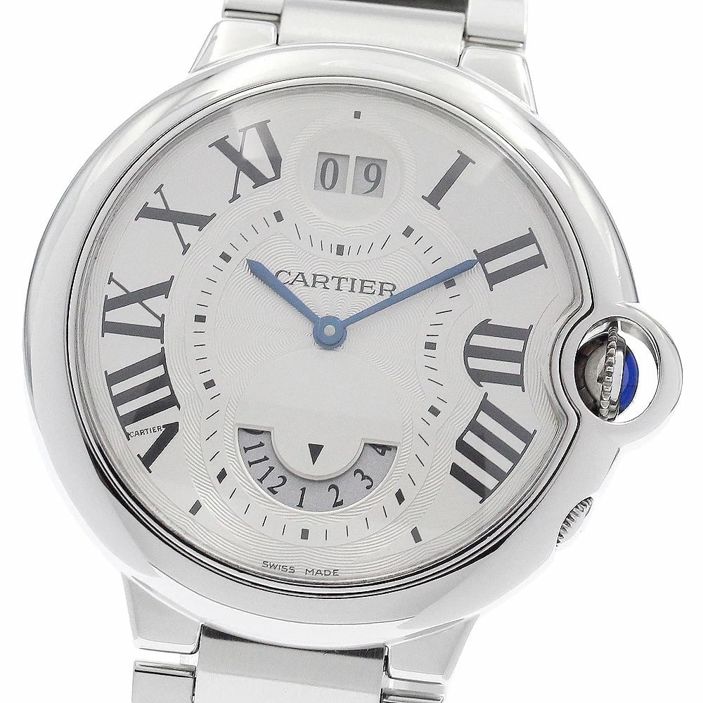 CARTIER WATCH BALLON BLEU DUAL TIME ZONE QUARTZ STAINLESTEEL WATCH: Cartier Watch Ballon Bleu Dual Time Zone Quartz Stainlesteel Watch Brand: CARTIER Type/Style: Wristwatch Material: SS Color: BLEU DUAL Size: Case size: 39mm Wrist size: Approx. 17.5cm Accessories: