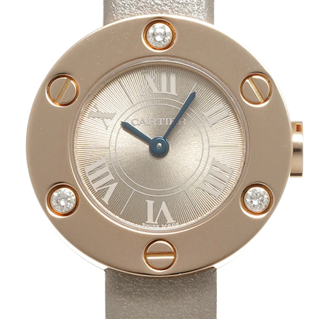 CARTIER WATCH LOVE WATCH PINK GOLD/DIAMOND QUARTZ WATCH: Cartier Watch Love Watch Pink Gold/Diamond Quartz Watch Brand: CARTIER Type/Style: Wristwatch Material: Pink Gold/Diamond Color: BROWN DIAL Size: Case size: 23mm Wrist size: Approx. 13.5cm - 17cm