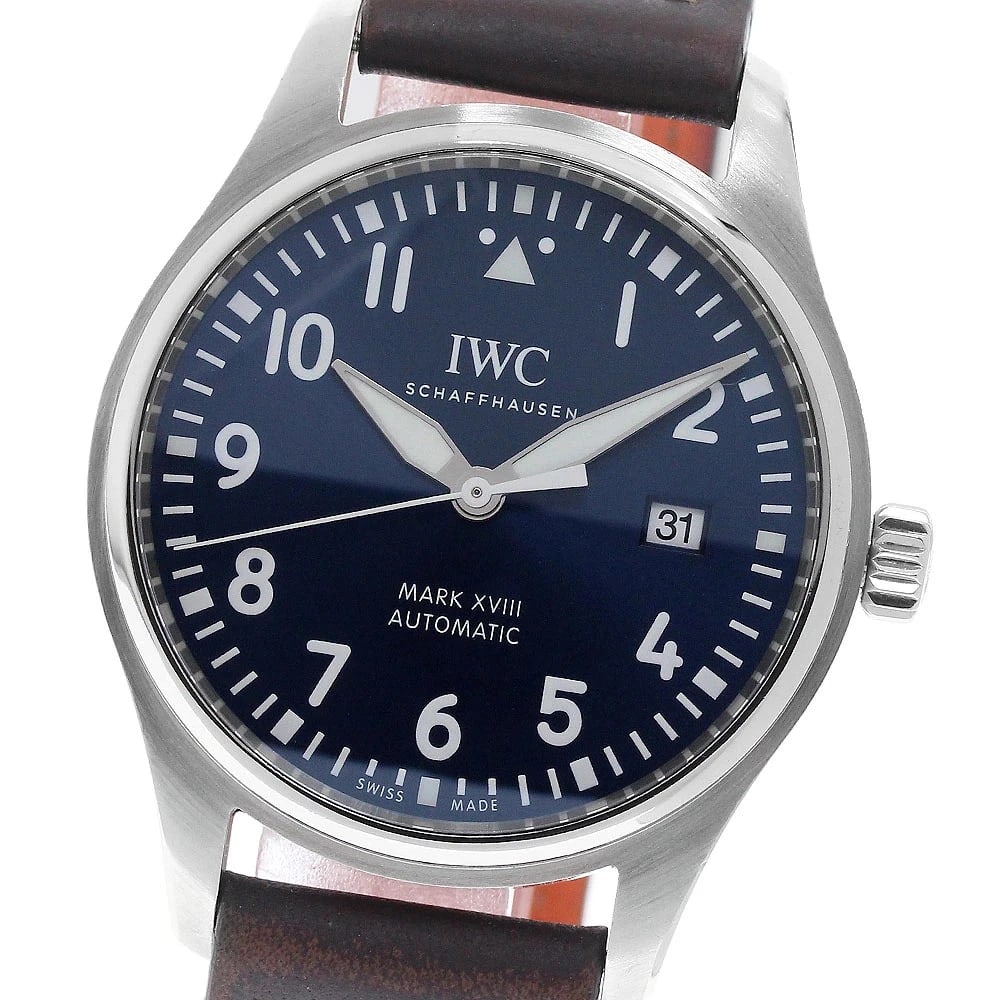 IWC WATCH SCHAFFHAUSEN PILOT'S WATCH MARK DATE WATCH: Iwc Watch Schaffhausen Pilot'S Watch Mark Date Watch Brand: IWC Type/Style: Wristwatch Material: SS Color: none Size: Case size: 40mm Wrist size: Approx. 20cm Accessories: None Accessories