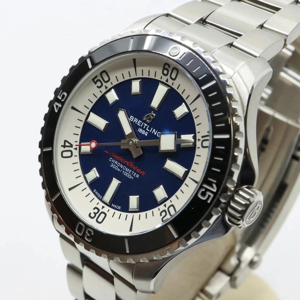 BREITLING WATCH SUPEROCEAN AUTOMATIC NAVY DIAL AUTOMATIC WATCH - 2