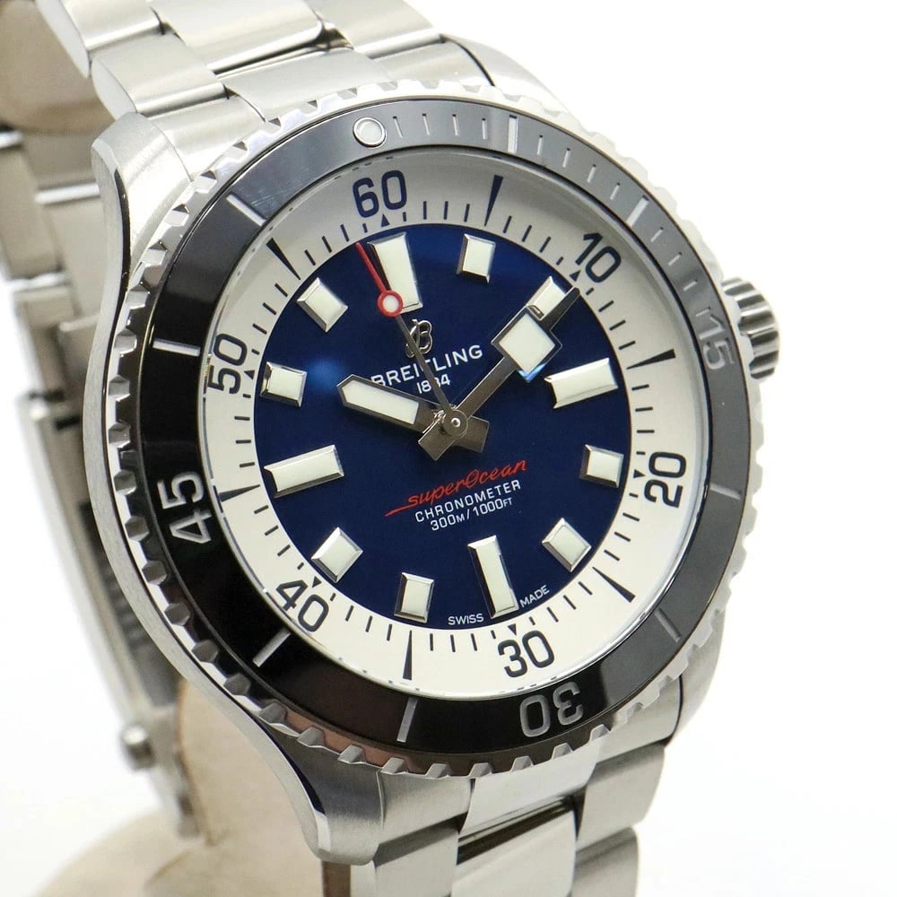 BREITLING WATCH SUPEROCEAN AUTOMATIC NAVY DIAL AUTOMATIC WATCH - 3