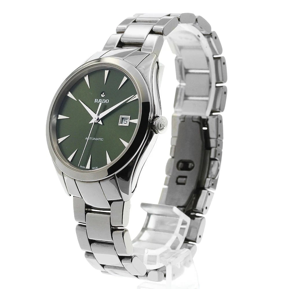 RADO WATCH HYPERCHROME DATE AUTOMATIC GREEN DIAL WATCH - 2