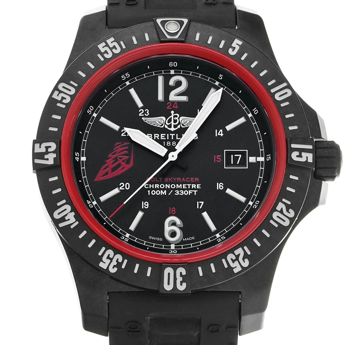 BREITLING WATCH COLT SKYRACER TEAM YOSHI QUARTZ BLACK WATCH: Breitling Watch Colt Skyracer Team Yoshi Quartz Black Watch Brand: BREITLING Type/Style: Wristwatch Material: Brightlight Color: BLACK Size: Case size: 45mm Wrist size: Approx. 14.5cm - 22.5cm Acc