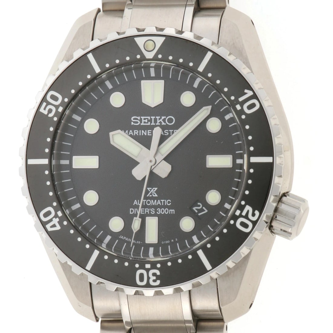 SEIKO WATCH PROSPEX MARINEMASTER HERITAGE BLACK AUTOMATIC WATCH: Seiko Watch Prospex Marinemaster Heritage Black Automatic Watch Brand: SEIKO Type/Style: Wristwatch Material: SS Color: BLACK Size: Case size: 42.6mm Wrist size: Approx. 21cm Accessories: None