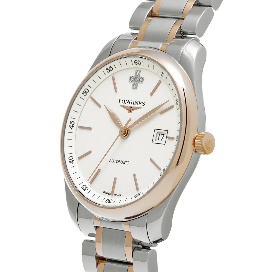 LONGINES WATCH MASTER COLLECTION AUTOMATIC WHITE/DIAMOND WATCH - 3