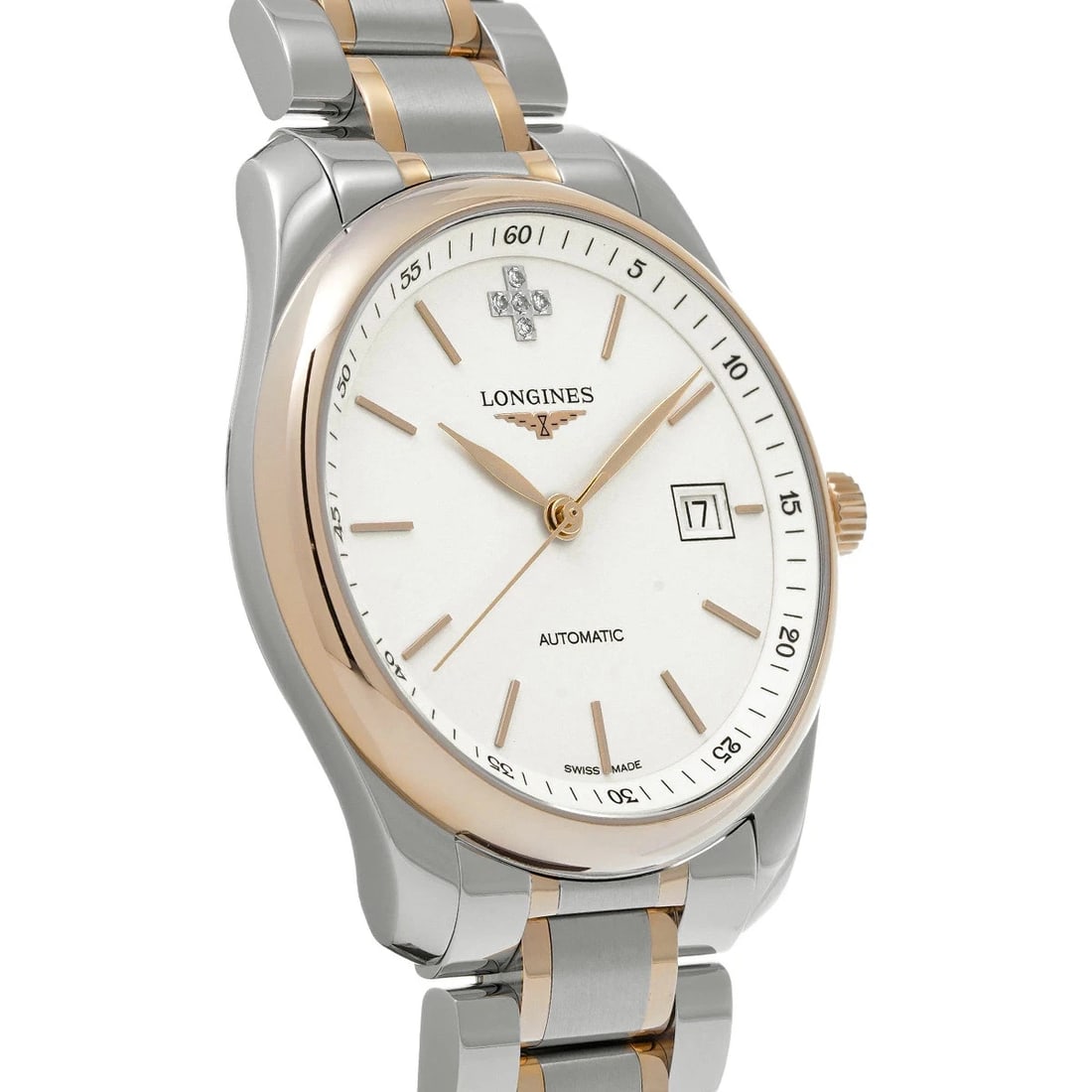 LONGINES WATCH MASTER COLLECTION AUTOMATIC WHITE/DIAMOND WATCH - 4