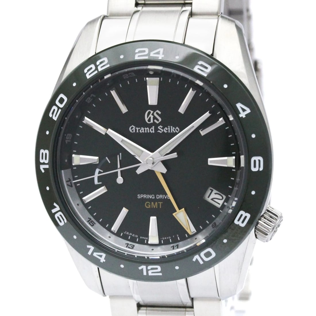 SEIKO WATCH GRAND SEIKO GMT SPRING DRIVE DATE GREEN DIAL WATCH: Seiko Watch Grand Seiko Gmt Spring Drive Date Green Dial Watch Brand: SEIKO Type/Style: Wristwatch Material: SS Color: GREEN DIAL Size: Case size: 40mm Wrist size: 19.5cm Accessories: None