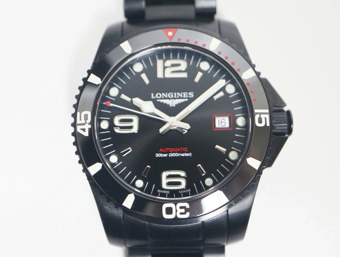 LONGINES WATCH HYDROCONQUEST BLACKOUT DATE WATCH: Longines Watch Hydroconquest Blackout Date Watch Brand: LONGINES Type/Style: Wristwatch Material: SS Color: none Size: Case size: 41mm Wrist size: 17.5 cm Accessories: None Accessories Not