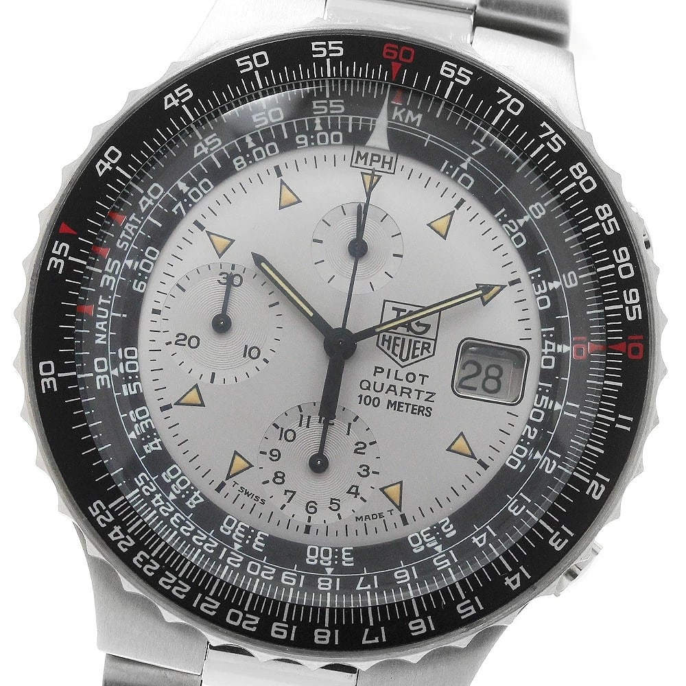 TAG HEUER WATCH CHRONOGRAPH DATE WATCH: Tag Heuer Watch Chronograph Date Watch Brand: TAG HEUER Type/Style: Wristwatch Material: SS Color: GREY DIAL Size: Case size: 43mm Wrist size: Approx. 19.5cm Accessories: None Accessories Notice: