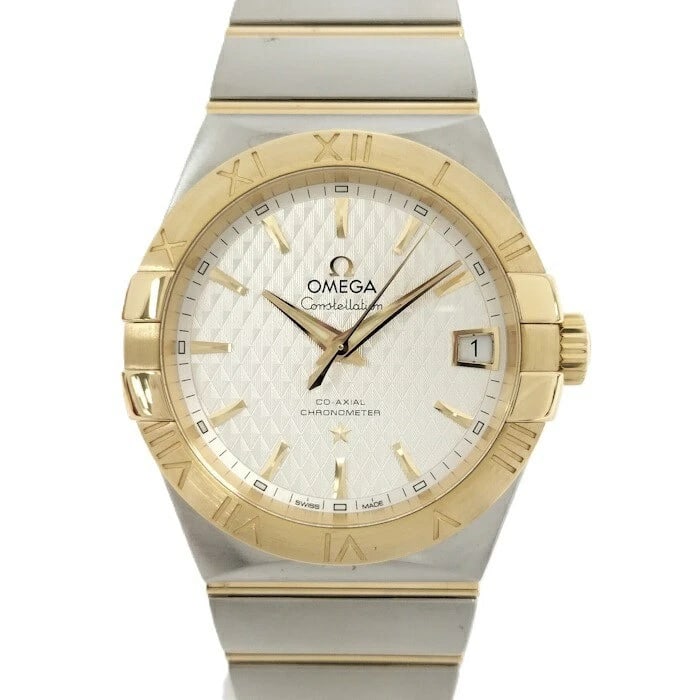 OMEGA WATCH CONSTELLATION CO-AXIAL CHRONOMETER WATCH: Omega Watch Constellation Co-Axial Chronometer Watch Brand: OMEGA Type/Style: Wristwatch Material: SS x K18YG Color: none Size: Case size: 38mm Wrist size: 19cm Accessories: None Accessori