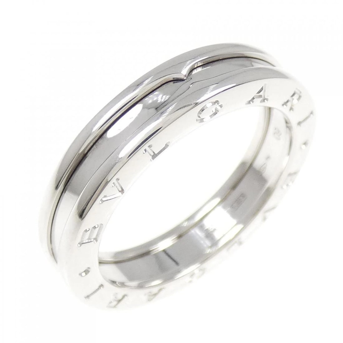 BVLGARI B.ZERO1 1-BAND RING: Bvlgari B.zero1 1-band ring Brand: BVLGARI Type/Style: Bulgari Ring Material: 750 white gold, Color: white gold Size: US9 1/4(60) Accessories: None Accessories Notice: When purchasing pre-owned