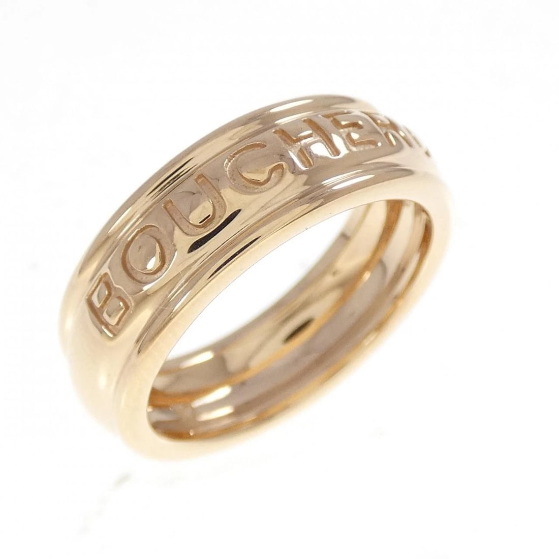 BOUCHERON SIGNE BOUCHERON RING: Boucheron Signe Boucheron Ring Brand: Boucheron Type/Style: Boucheron Ring Material: 750 Pink Gold, Color: Pink Gold Size: US6 1/4(52) Accessories: None Accessories Notice: When purchasing pre-owned