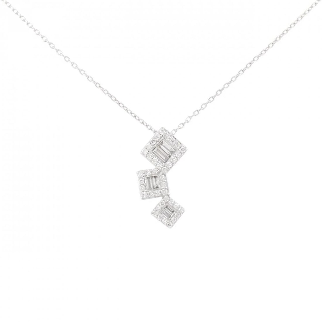 PONTE VECCHIO DIAMOND NECKLACE: Ponte Vecchio Diamond Necklace Brand: Ponte Vecchio Type/Style: Ponte Vecchio Necklace Material: K18 white gold, Main Stone Natural Color: white gold Size: 36?39cm Pendant length approx. x width