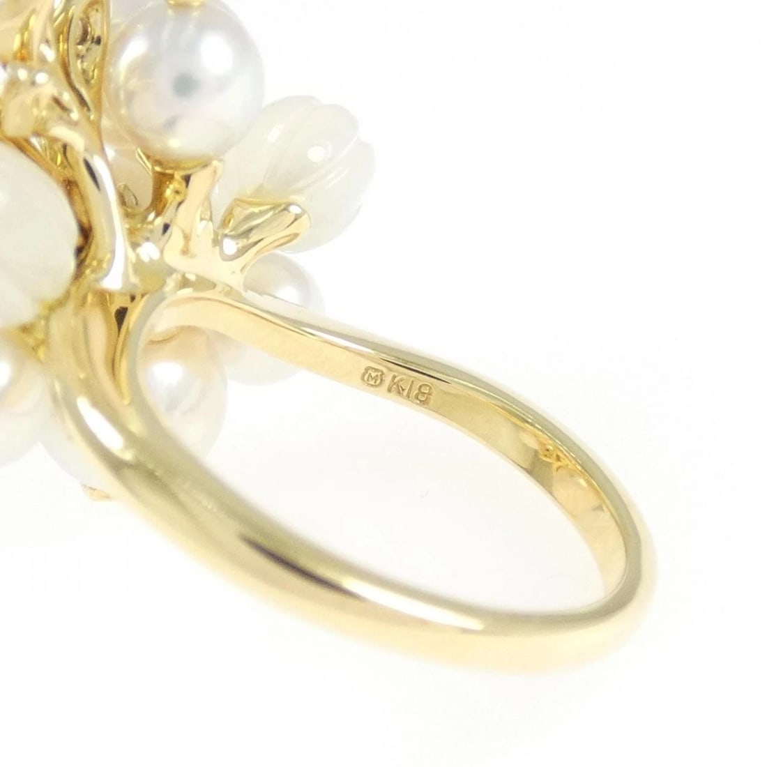 MIKIMOTO COLORED STONE RING - 4