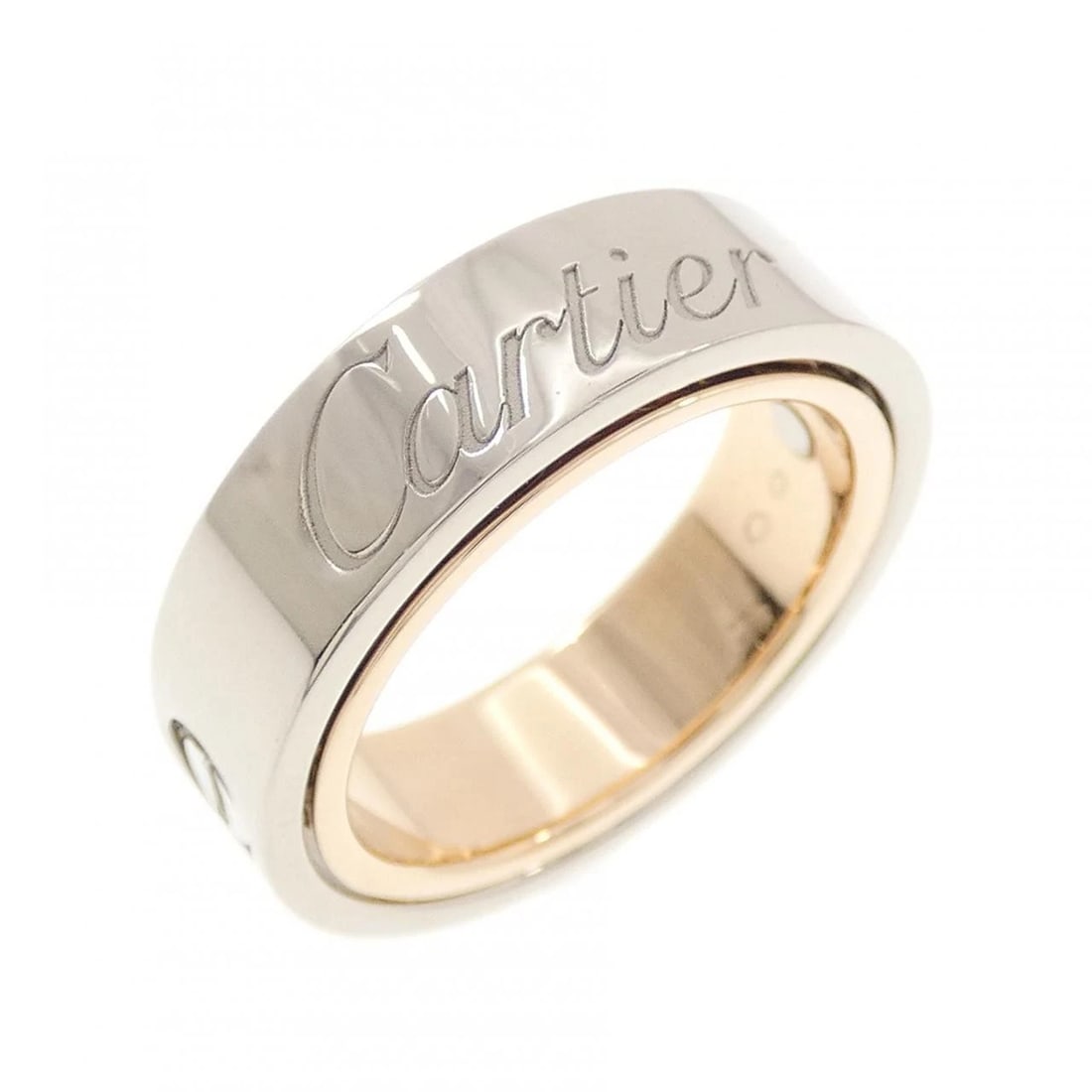 CARTIER LOVE SECRET RING: Cartier Love Secret Ring Brand: CARTIER Type/Style: Cartier Ring Material: 750 white gold/750 pink gold, Color: white gold pink gold Size: US4 1/2(48) Accessories: None Accessories Notice: