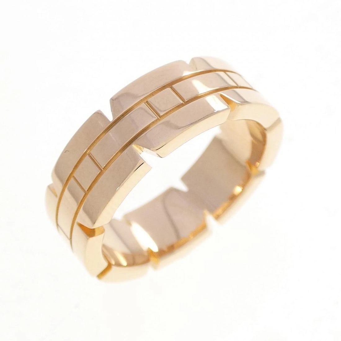 CARTIER TANK FRANCAISE SMALL RING: Cartier Tank Francaise Small Ring Brand: CARTIER Type/Style: Cartier Ring Material: 750 Pink Gold, Color: Pink Gold Size: US5 1/4(50) Accessories: None Accessories Notice: When purchasing pre-owned