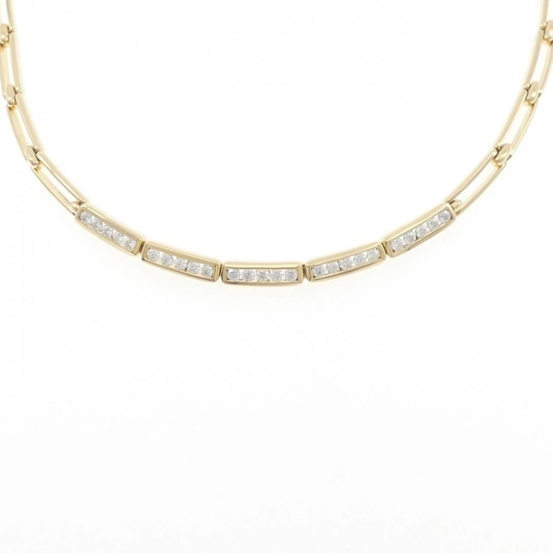 TIFFANY&CO. DIAMOND NECKLACE: TIFFANY&Co. Diamond Necklace Brand: TIFFANY&Co. Type/Style: TIFFANY&Co. Necklace Material: 750 yellow gold, Main Stone Natural Color: yellow gold Size: 40cm Max width approx: 4.0mm Accessories: None