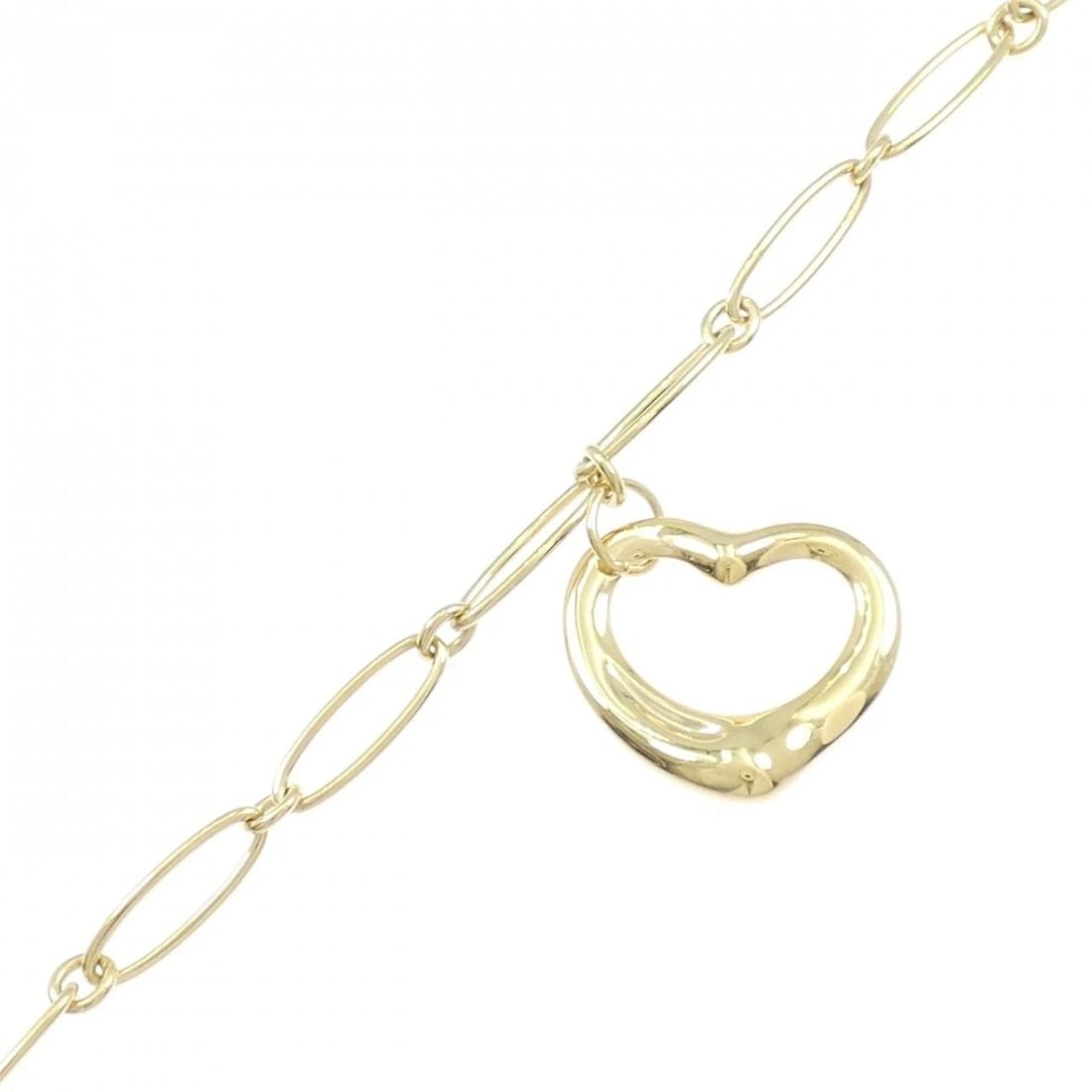 TIFFANY & CO. OPEN HEART BRACELET: TIFFANY & Co. Open Heart Bracelet Brand: TIFFANY&Co. Type/Style: TIFFANY & Co. Bracelet Material: 750 yellow gold, Color: yellow gold Size: 17.5cm Max width approx: 24.1mm Accessories: None