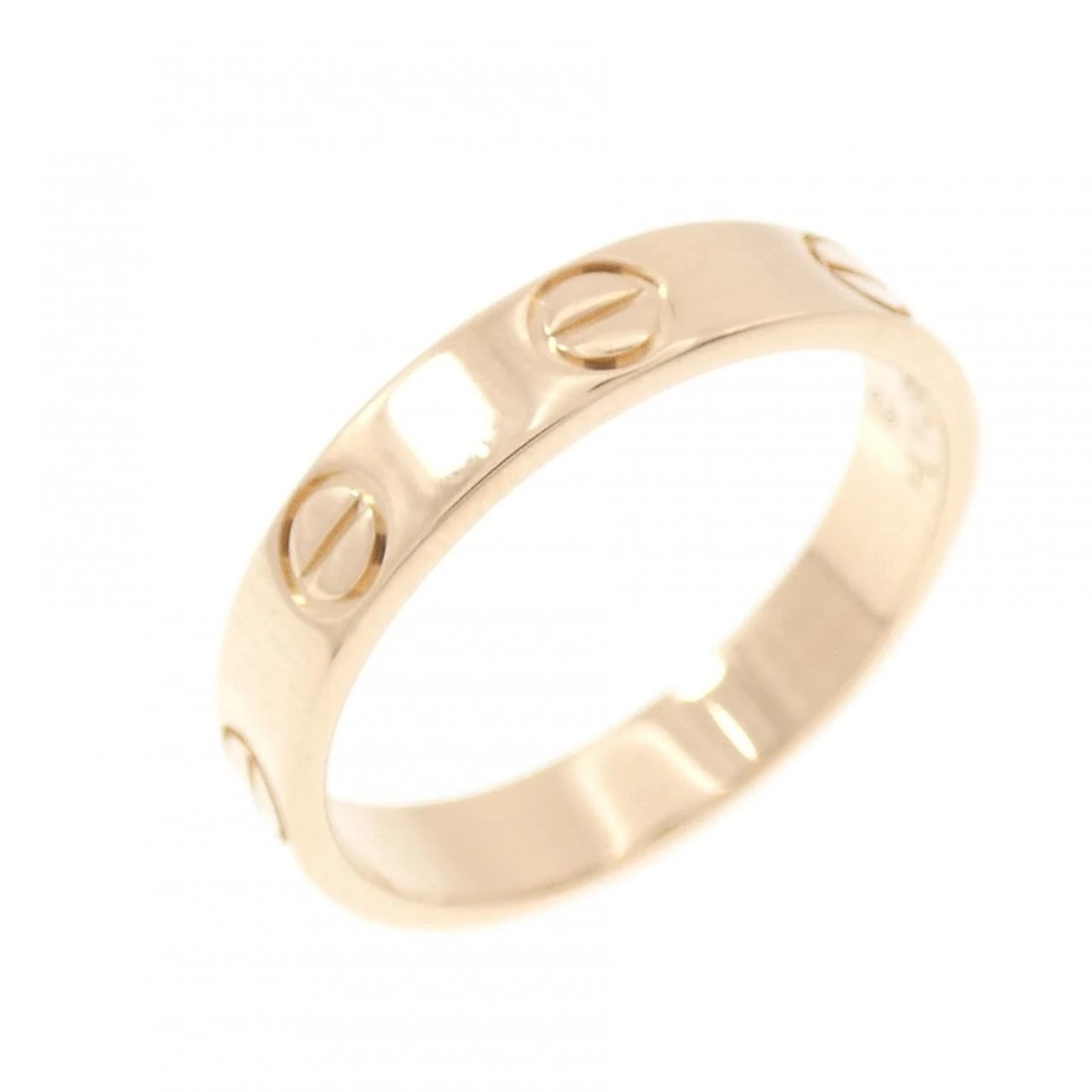 CARTIER MINI LOVE RING: Cartier Mini Love Ring Brand: CARTIER Type/Style: Cartier Ring Material: 750 Pink Gold, Color: Pink Gold Size: US5 1/4(50) Accessories: None Accessories Notice: When purchasing pre-owned g